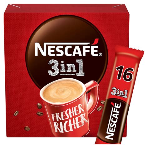 Nescafe 3in1 Instant Coffee 16 x 17g Sachets | Instant & Ground Coffee ...