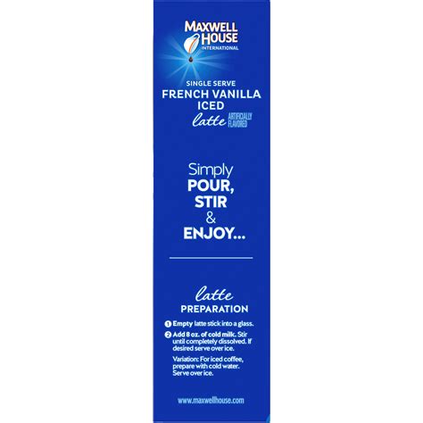 Maxwell House International French Vanilla Iced Latte Café-Style Single ...