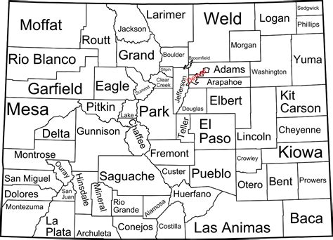 Colorado Counties | 64 Counties and the CO Towns In Them