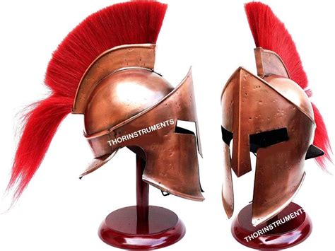 Amazon.com: Medieval King Leonidas Armor Spartan 300 Roman Helmet on ...