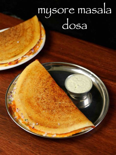 mysore masala dosa recipe | mysore dosa | mysore masala dose