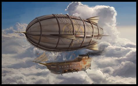 Winged Creed Airship, Irena Santoso | Steampunk airship, Airship art ...