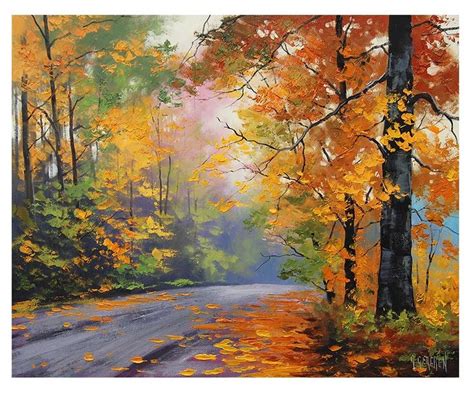 autumn oil paintings | Oil painting trees, Oil paintings fall, Autumn ...