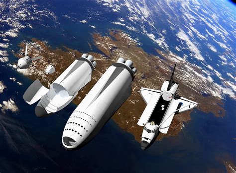 SpaceX downscaled ITS spaceship comparison | human Mars