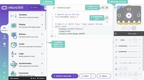 micro:bit Python Editor guide : Help & Support