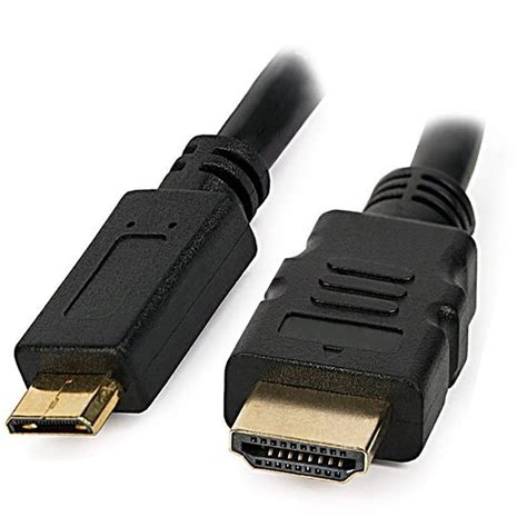 High Speed Cable Mini HDMI to HDMI Male/Male 3m Black - HDMI Cables ...