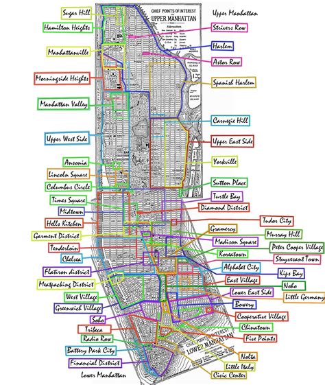 Manhattan's hoods | Manhattan neighborhoods, New york travel, Nyc trip