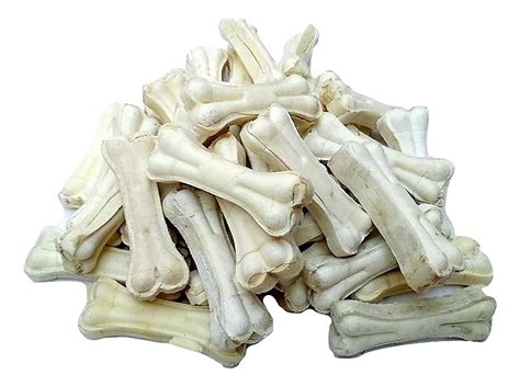 Buy RvPaws Rawhide Bones for Dogs 6 Inch 1 Kg Pack Pressed Bones for ...