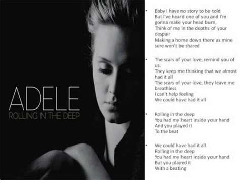 Adele - Rolling In The Deep [Song Lyrics] - YouTube