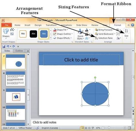 Format Added Shapes in Powerpoint 2010 | Tutorialspoint