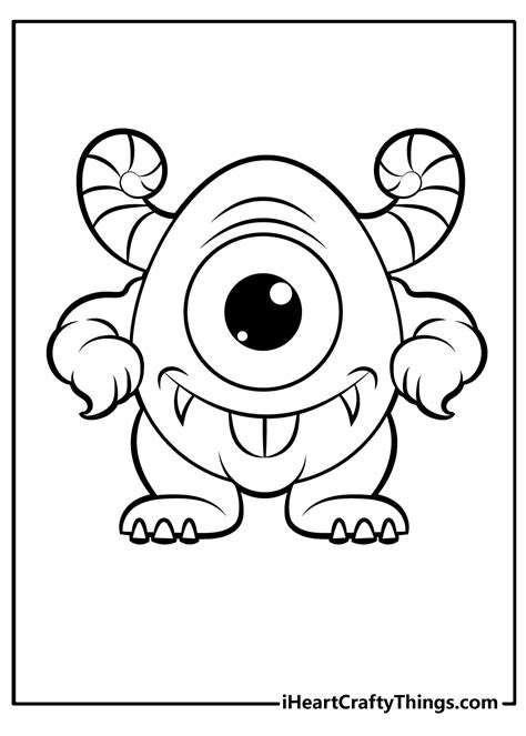 Cute Monster Coloring Pages To Print