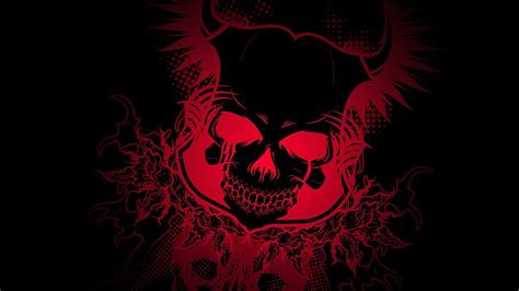 HD wallpaper: skull, colorful, gradient, black, dark, Devil | Wallpaper ...