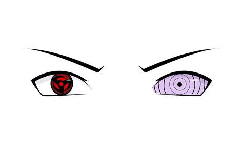 illustration vector graphic of Uchiha Obito Sharingan and Rinnegan Eyes ...