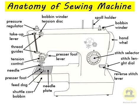 Identification Parts Of Sewing Machine / Basic Parts Of Sewing Machine ...