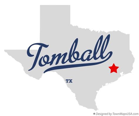 Map of Tomball, TX, Texas