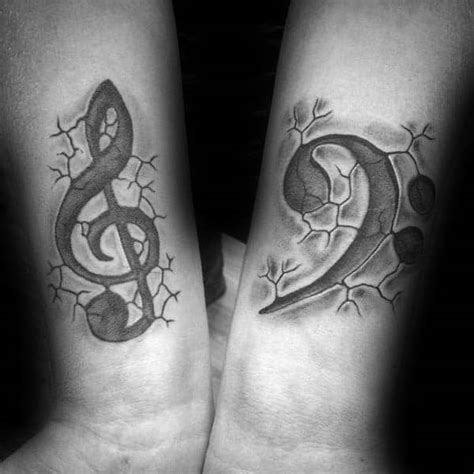 80 Treble Clef Tattoo Designs For Men - Musical Ink Ideas