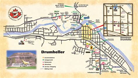 Drumheller Tourist Map - Drumheller Alberta • mappery