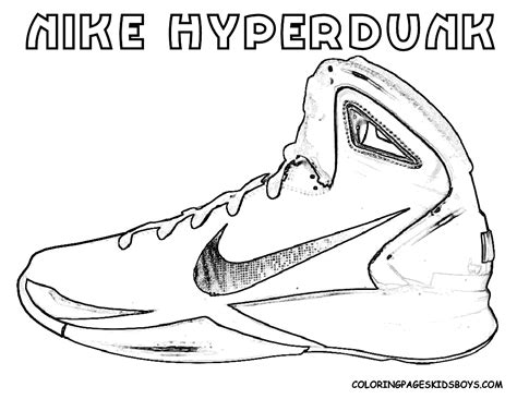 Basketball Shoes Coloring Pages - GetColoringPages.com