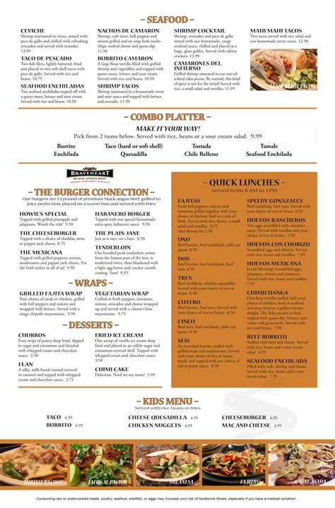 La Cantina Bar & Grill menu in Marion, Iowa, USA