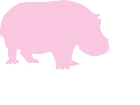 Baby Pink Hippo Clip Art at Clker.com - vector clip art online, royalty ...