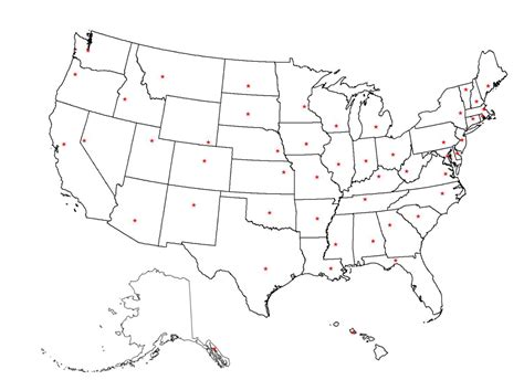 blank printable us map with states cities - blank us map united states ...