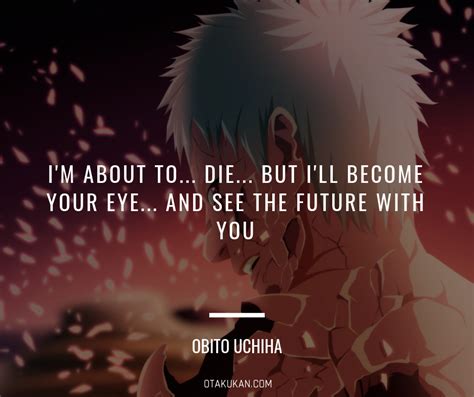 Best Obito Uchiha Quotes and Dialogues | Uchiha, Samurai anime, Team minato