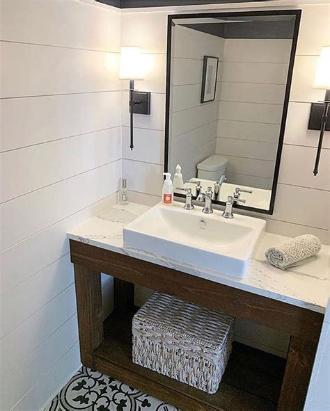 This bathroom remodel features our Anna farmhouse sink (available at ...