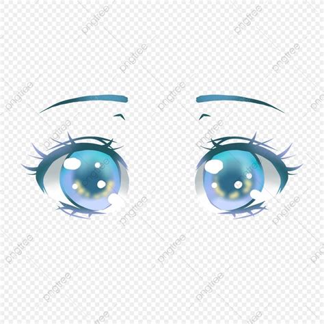 Character Eyes PNG Image, Cartoon Anime Character Blue Eyes, Anime ...