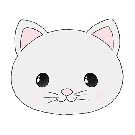 How to Draw an Easy Cat Face - Easy Drawing Tutorial For Kids