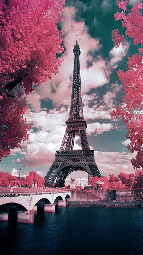 1080P free download | Eiffel tower, france, paris, pink, place, places ...