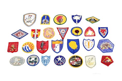 26 x US National Guard HQ Patches (22) (E3)