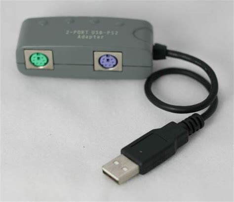 PS2 to USB for PS2 KEYBOARD and PS2 MOUSE Gray USB,PS/2,DEVICE,KEYBOARD ...