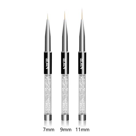 1PC DIY Nail Art Pen Black White Crystal Acrylic Nail Drawing Liner ...