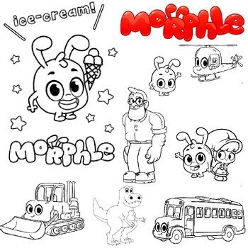 mila and morphle characters coloring pages Printable Coloring Pages ...