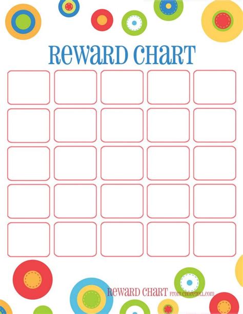 dots-reward-chart | Reward chart template, Reward chart kids, Sticker chart