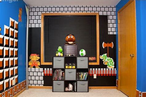 Using Blocks to Create Depth | Mario room, Game room decor, Video game ...