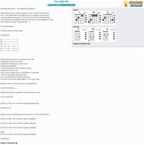 Chord: You Fight Me - Breaking Benjamin - tab, song lyric, sheet ...