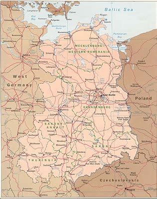 East Germany Map - Free Printable Maps