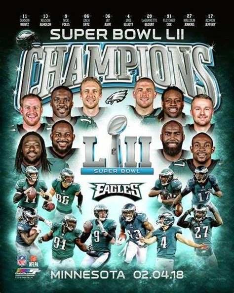 Philadelphia Eagles Super Bowl LII Champions NFL Licensed Team | Etsy ...