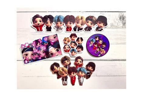 Tiny Tan Stickers Tiny Tan Decal Stickers BTS Tiny Tan - Etsy