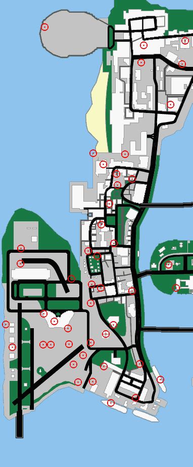 Gta Vice City Map Of Hidden Packages