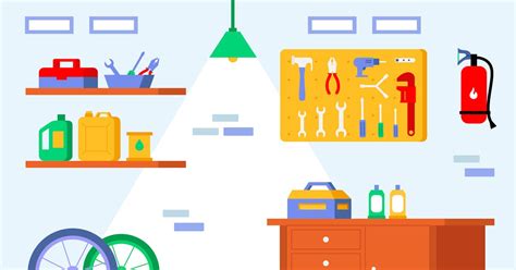 Garage - Background Illustration by deemakdaksinas on Envato Elements