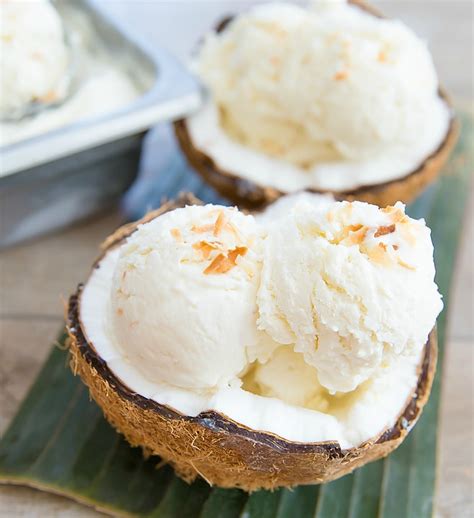 2 Ingredient No Churn Coconut Ice Cream - Kirbie's Cravings