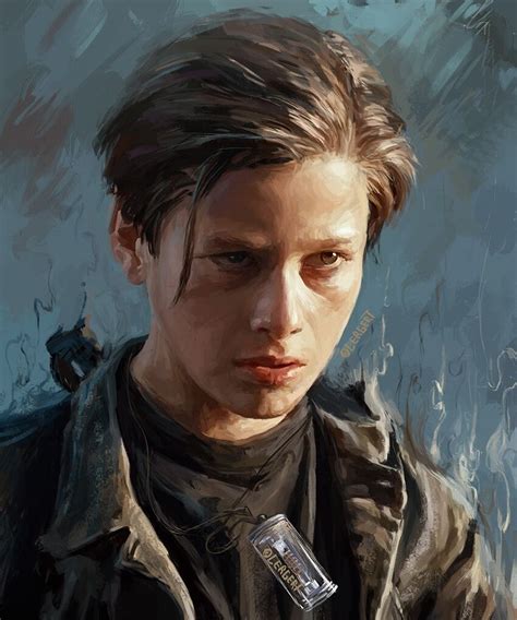 "John Connor", "Edward Furlong" , Lerge art on ArtStation at https ...