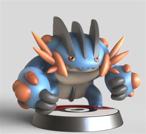 Mega Swampert Water Pokemon Statue Figure Hand Painted Nintendo Gaming ...