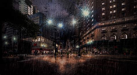 Gotham - Rainy Night on Behance