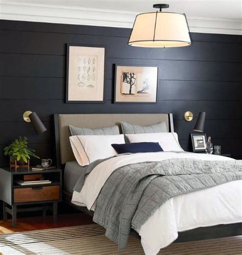 Top 50 Best Black Bedroom Design Ideas - Dark Interior Walls