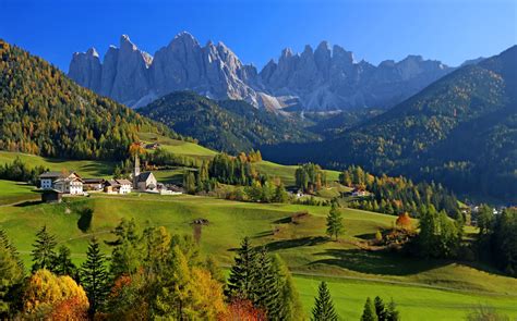 panorama view point for Val di Funes, Italy