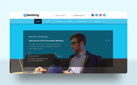 E-Banking a Banking Category Bootstrap Responsive Web Template