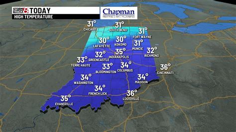 Monday's Forecast - Indianapolis News | Indiana Weather | Indiana ...